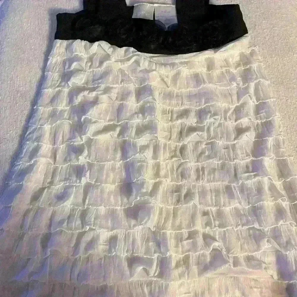 Vintage F A O White and Black Dress 3T